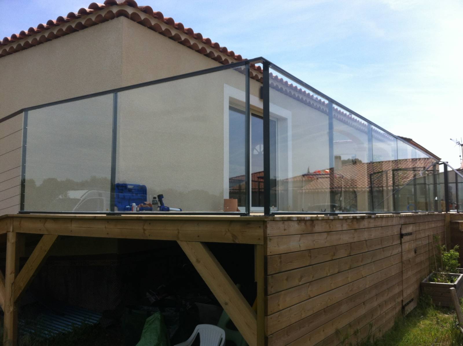 Garde-corps extérieur dans le 13