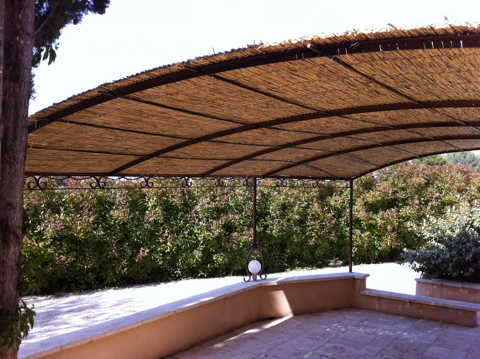 Création pergola avec paillasson