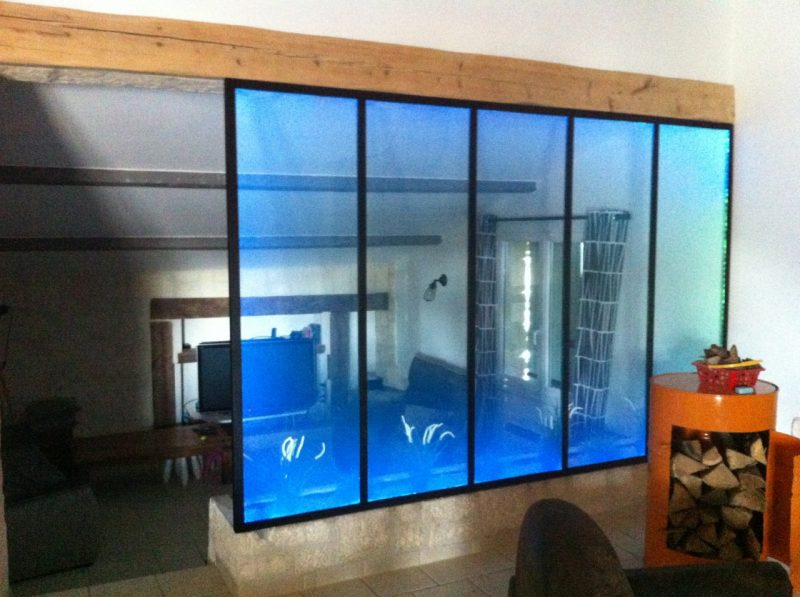 Verrière industrielle avec LED
